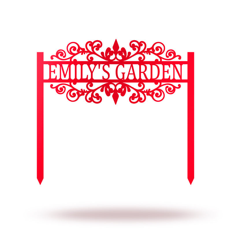 Personalized Metal Yard Garden Sign Garden Stake - 60‘’