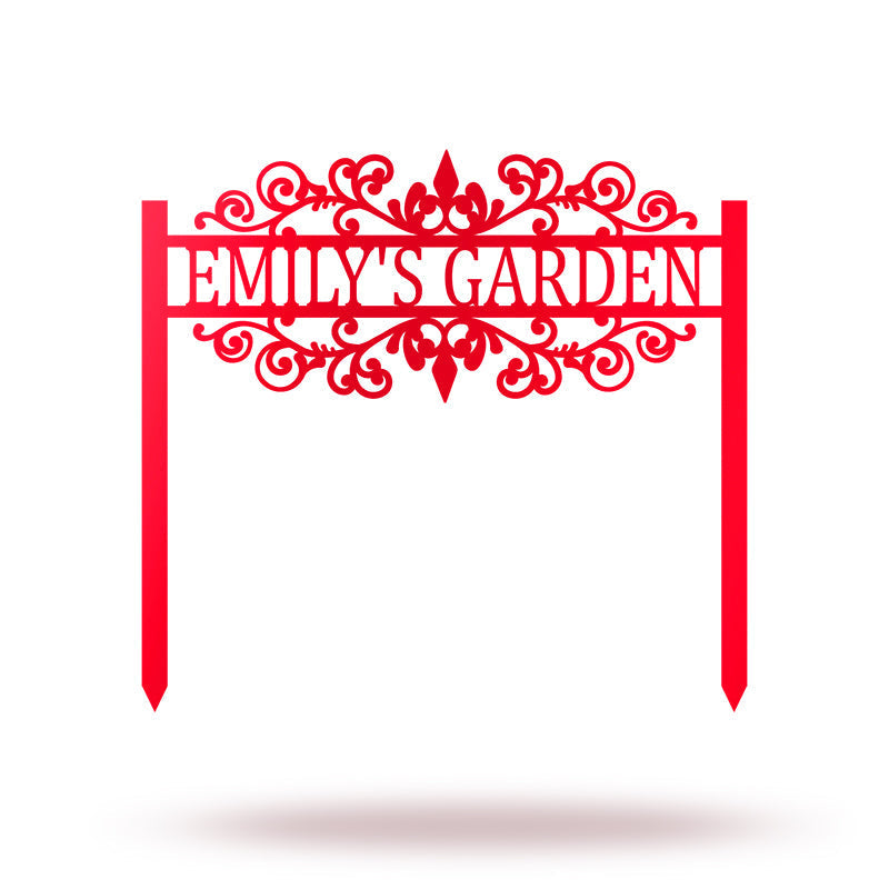 Personalized Metal Yard Garden Sign Garden Stake - 60‘’