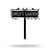 Custom Metal Bird Garden Sign with Stake Yard Decor