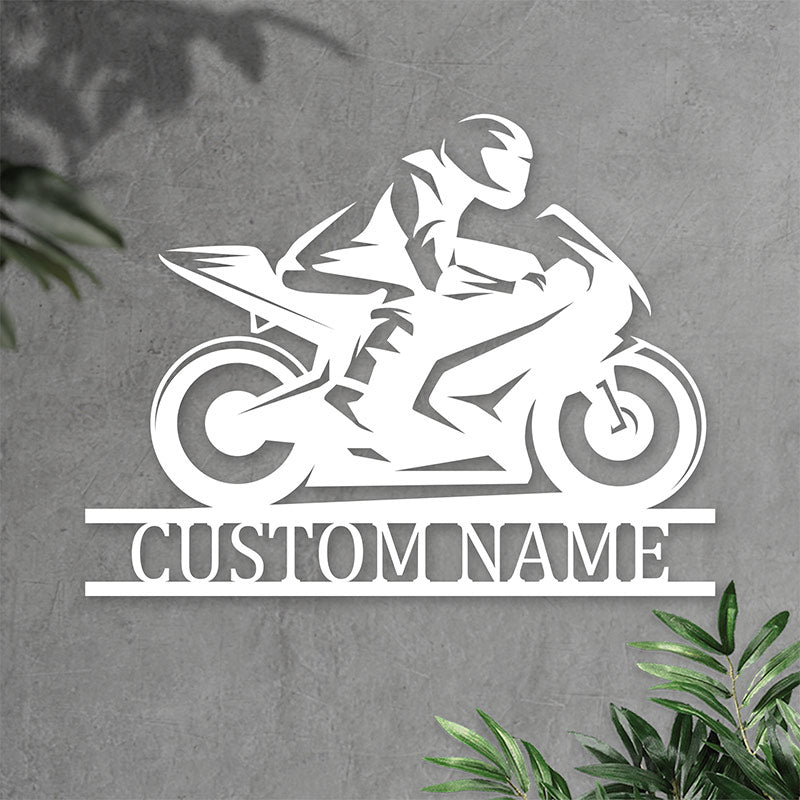 Personalized Motorcycle Metal Sign Metal Wall Art