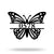Custom Butterfly Address Sign Outdoor Metal House Numbers