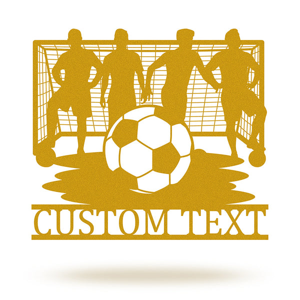 Custom Soccer Football Metal Wall Sign Sports Wall Decor iWantDIY
