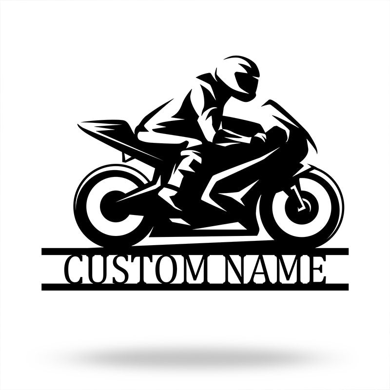 Personalized Motorcycle Metal Sign Metal Wall Art