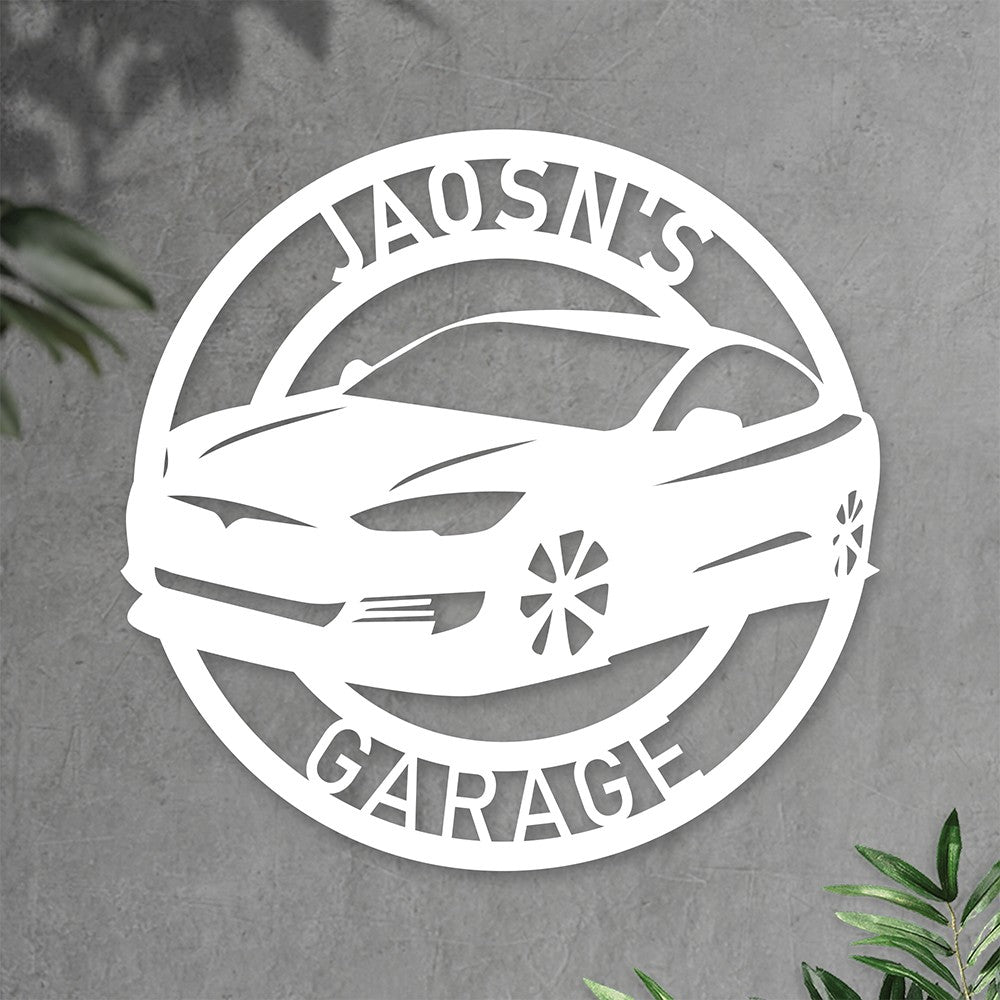 Custom Car Metal Garage Sign Work Shop Sign