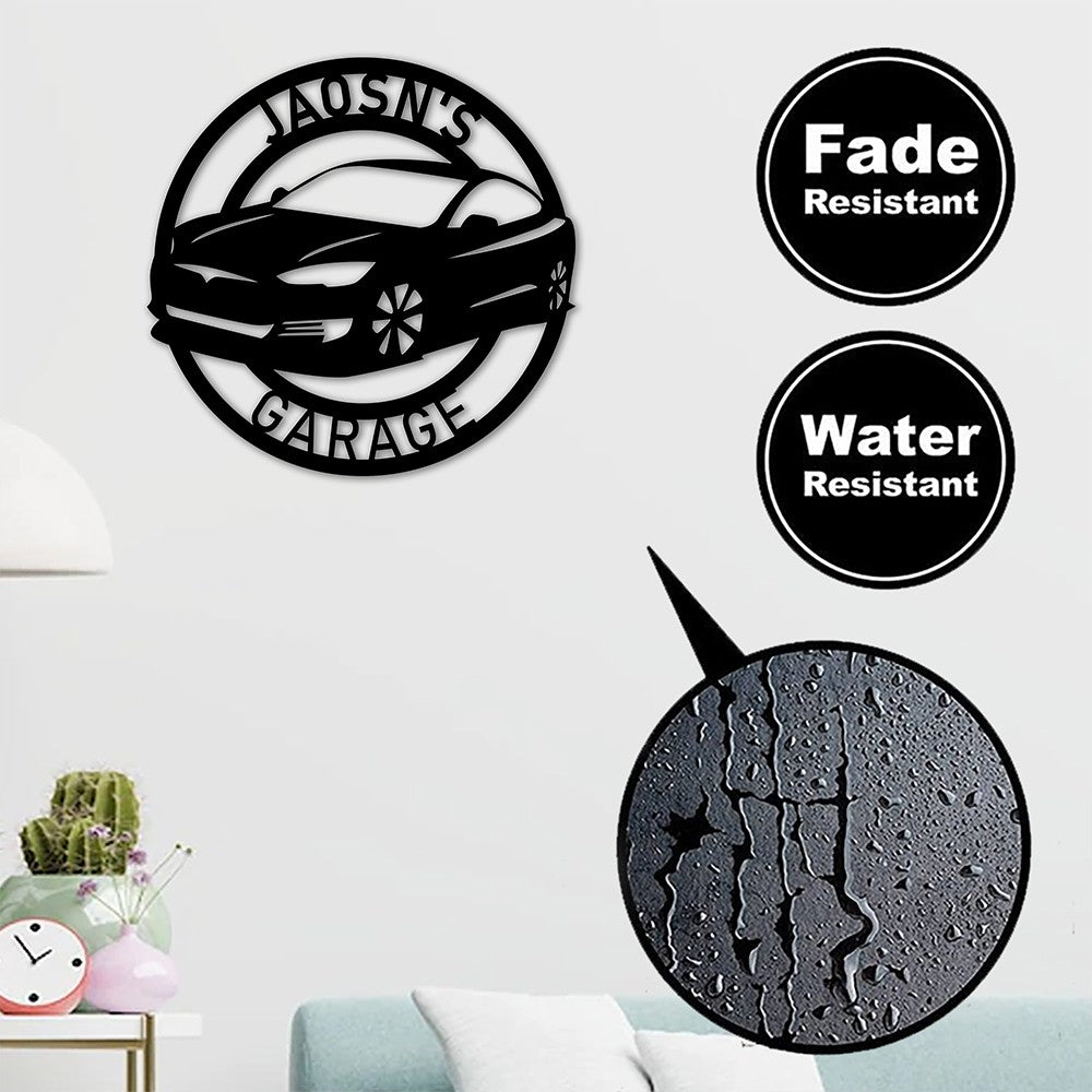 Custom Car Metal Garage Sign Work Shop Sign - iWantDIY