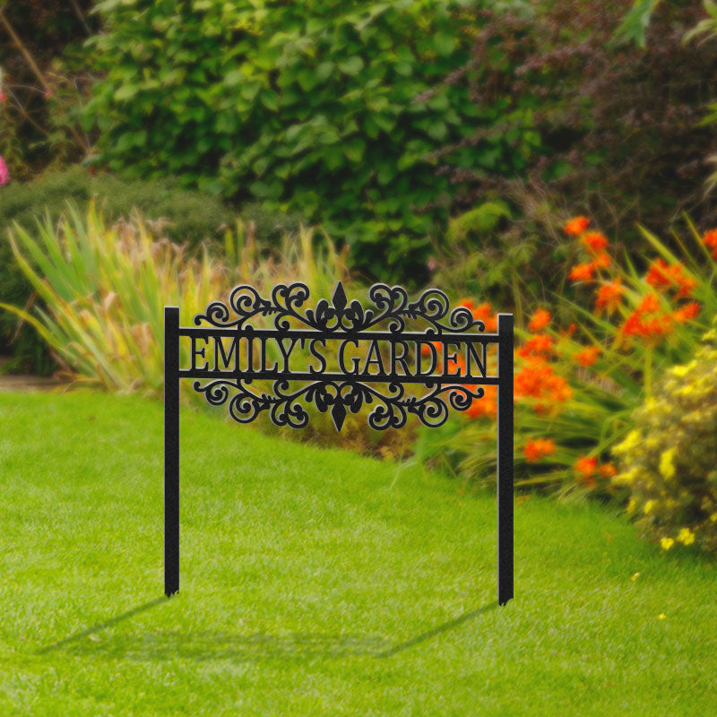 Personalized Metal Yard Garden Sign Garden Stake - 60‘’