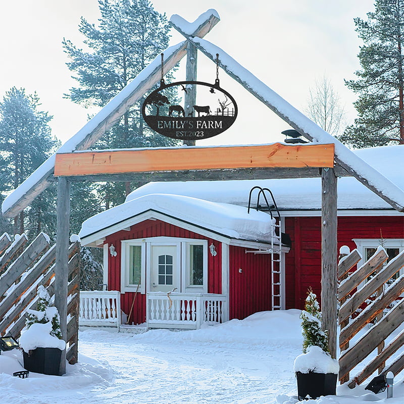 Custom Cow Horse Dog Farm Animals Metal Sign