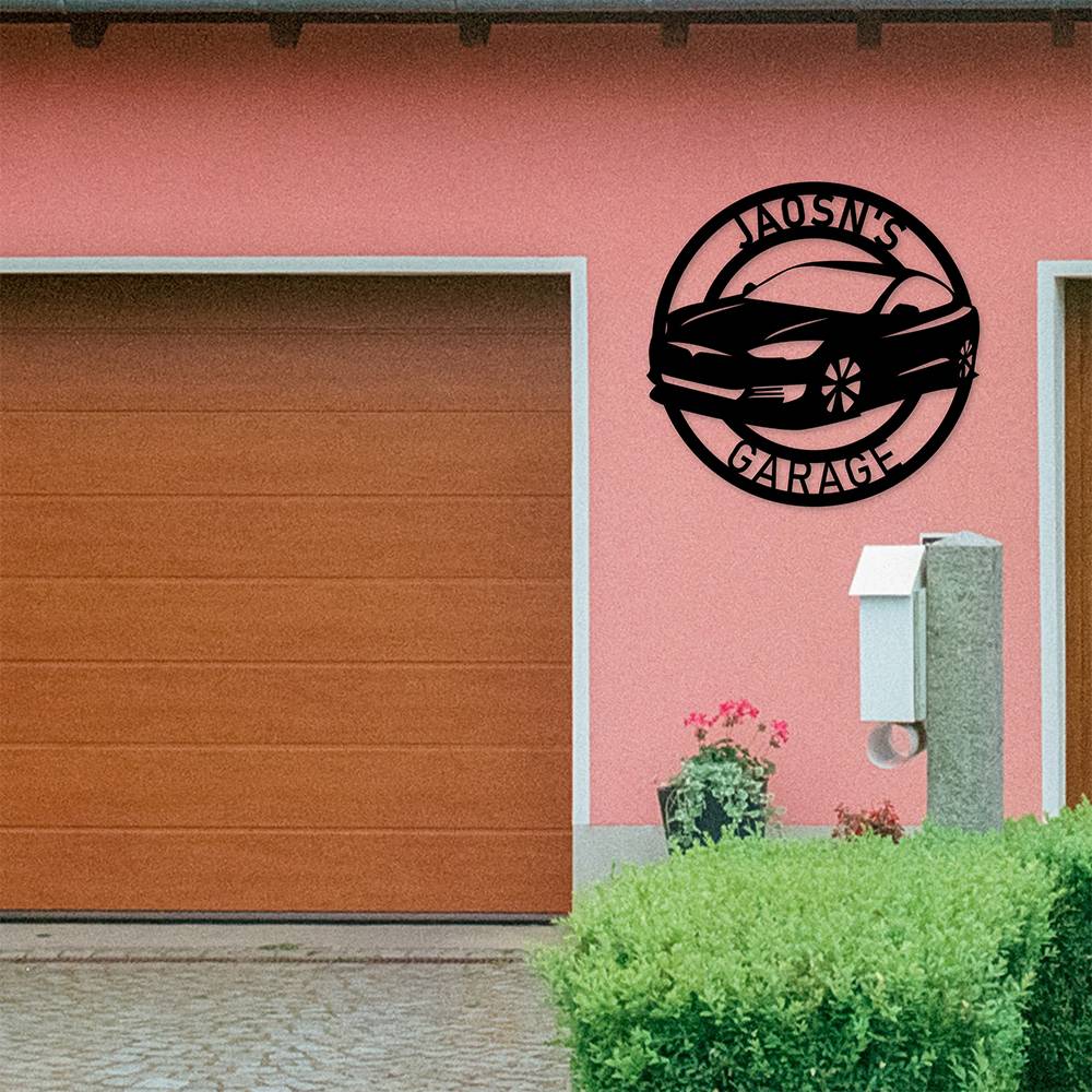 Custom Car Metal Garage Sign Work Shop Sign - iWantDIY