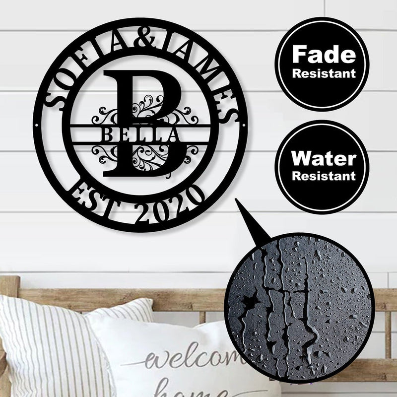 Custom last Name Sign for Home Decor