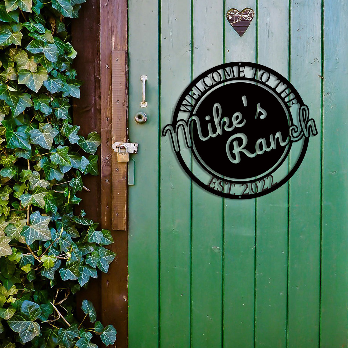 Custom Ranch Sign Metal Welcome Wall Art