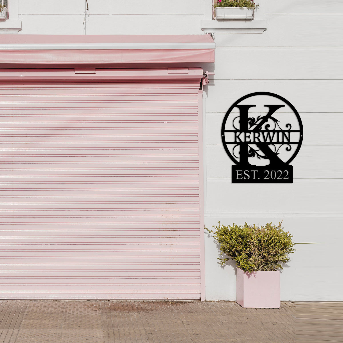 Custom Family Name Sign Metal Wall Art House Decor