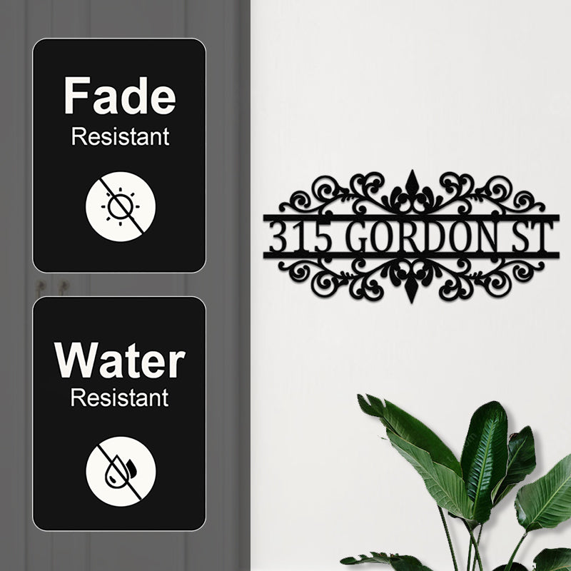 Custom Outdoor Address Metal Sign House Numbers for Home Decor