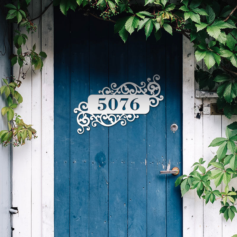 Custom Metal Address Sign Outside Plaque for House Number