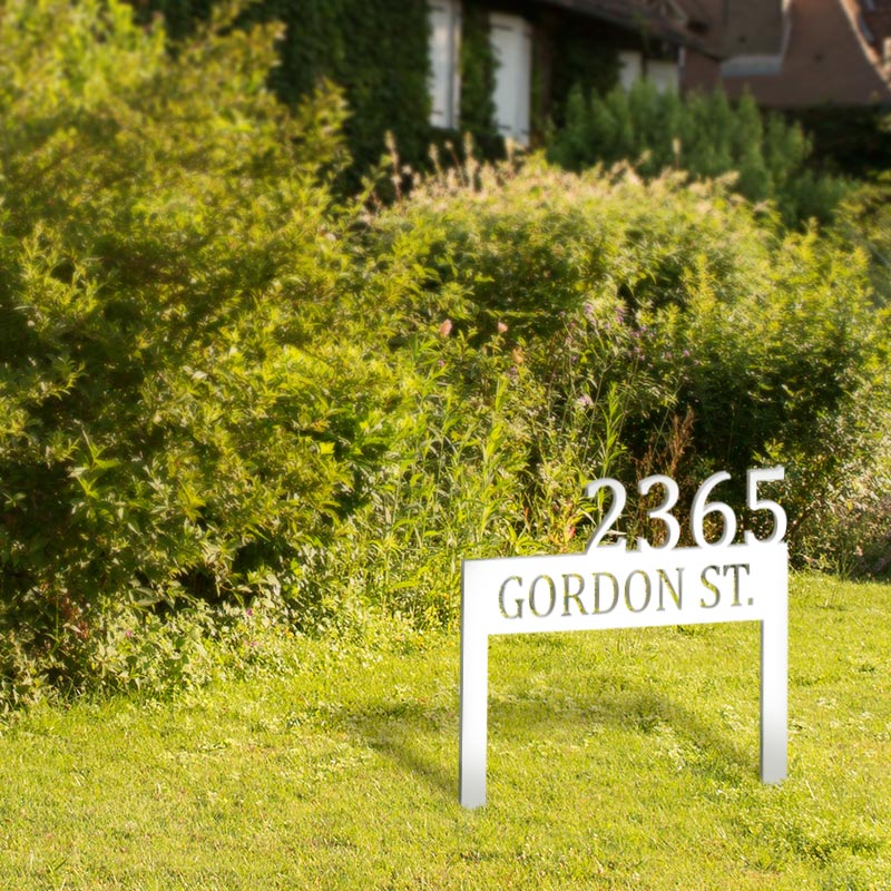 Personalized Metal Address Yard Sign House Numbers for Home