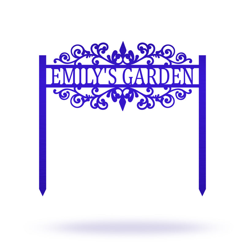 Personalized Metal Yard Garden Sign Garden Stake