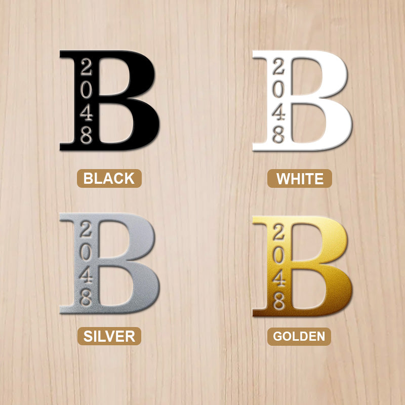 Personalized Last Name Monogram Address Sign House Numbers for Home