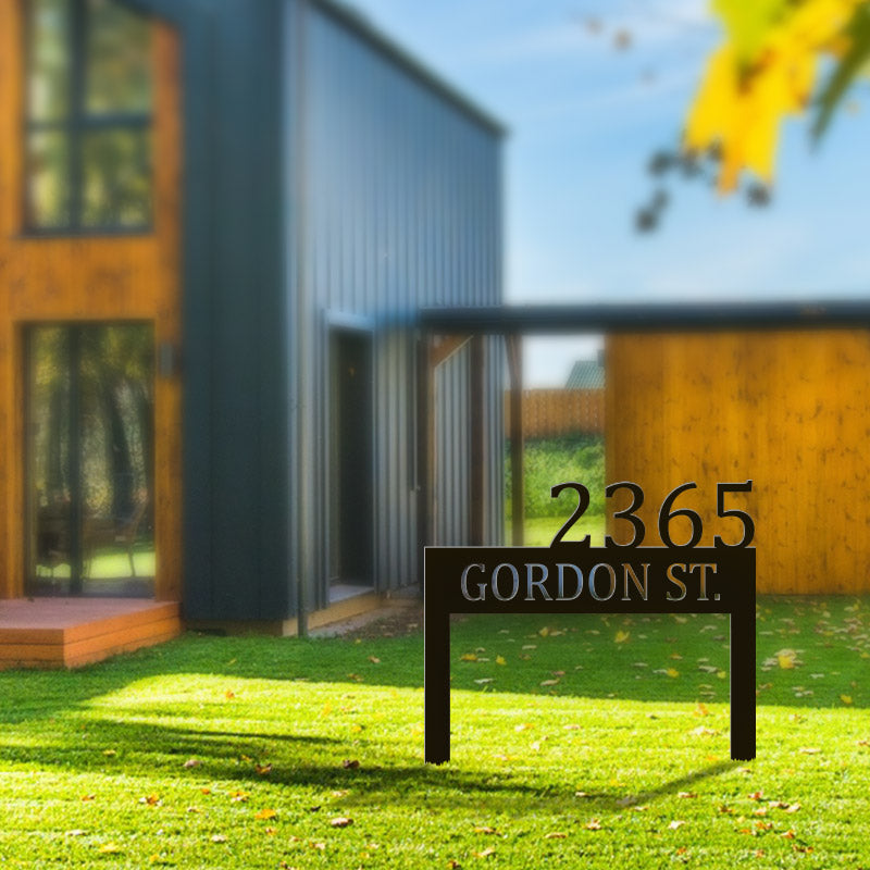 Personalized Metal Address Yard Sign House Numbers for Home