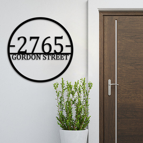 Custom Outdoor Metal Address Sign House Numbers for House Decor - iWantDIY