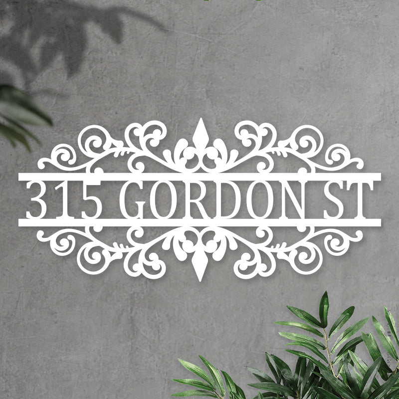 Custom Outdoor Address Metal Sign House Numbers for Home Decor