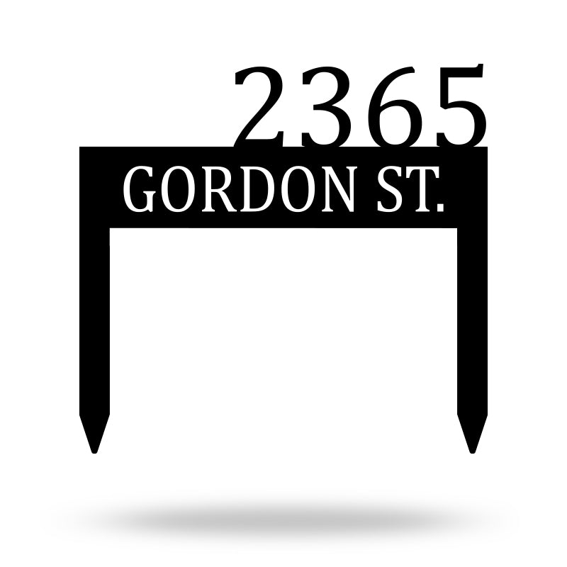 Personalized Metal Address Yard Sign House Numbers for Home