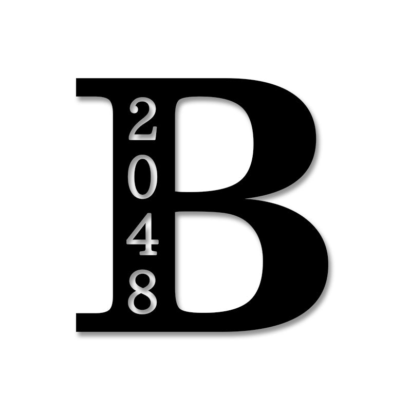 Personalized Last Name Monogram Address Sign House Numbers for Home