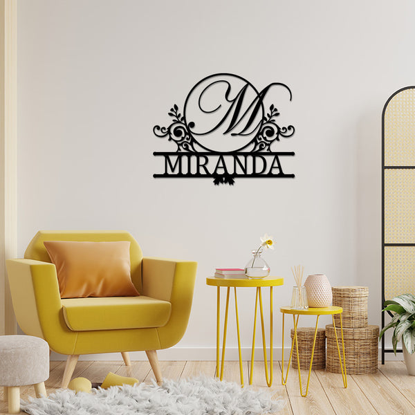 Personalized Metal Split Monogram Sign For Creative Gift,Custom Name ...