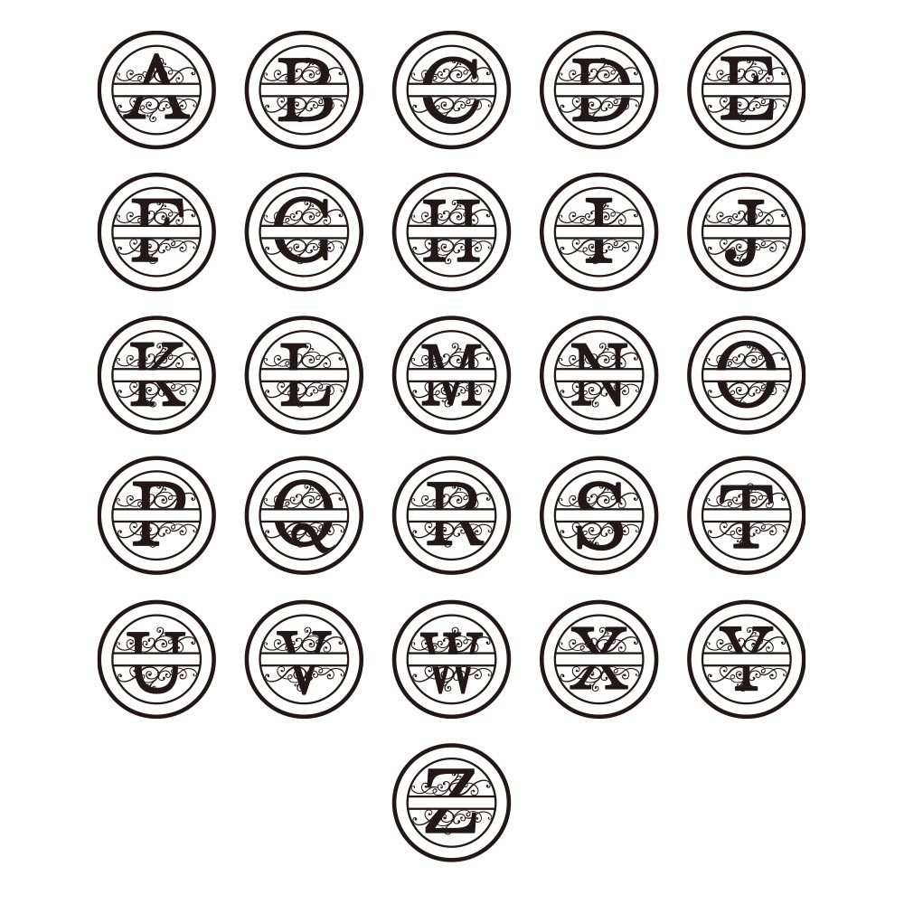 Custom Split Letter Monogram Metal Sign For Wedding Gift