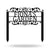 Personalized Name Metal Garden Sign with Stake