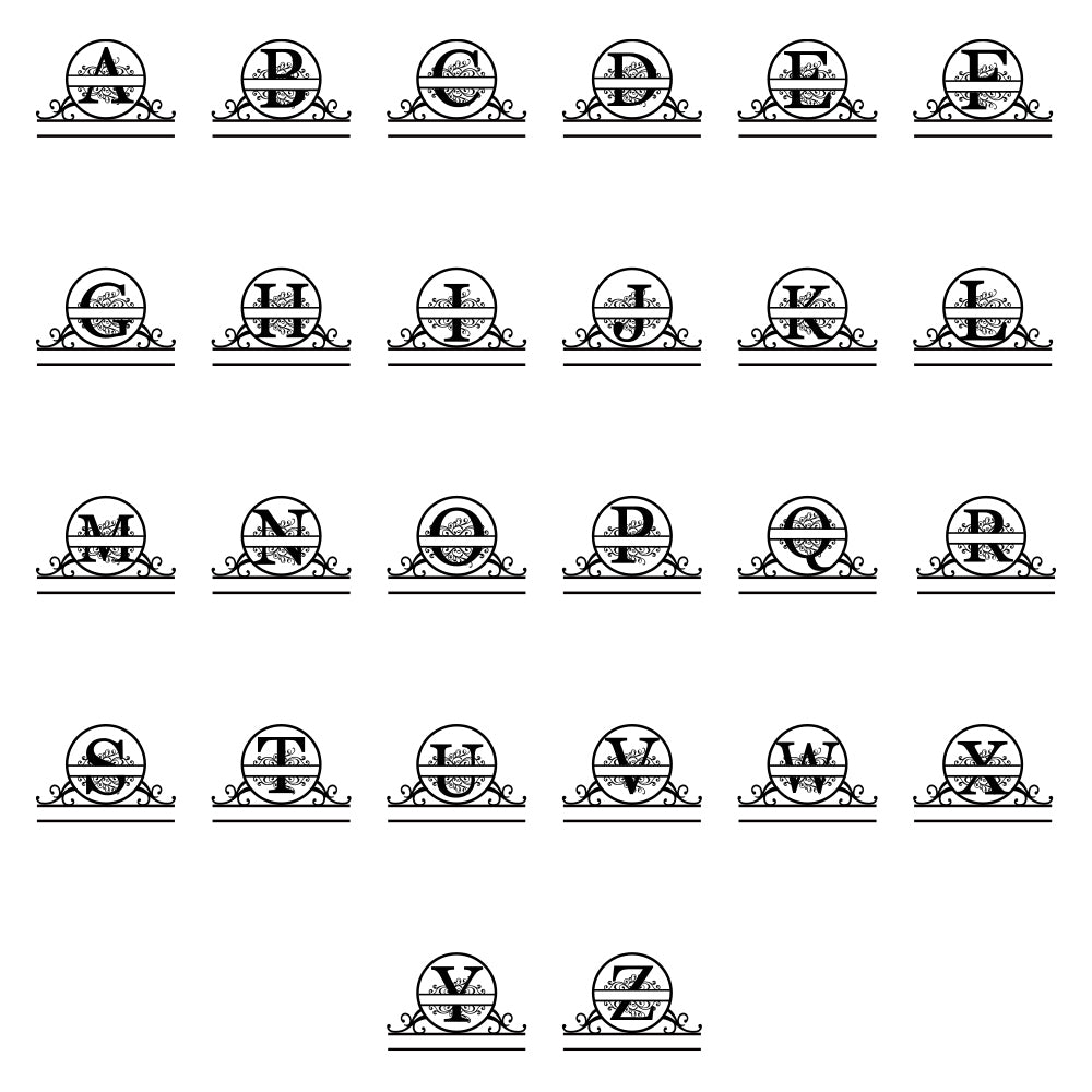 Personalized Name Monogram Metal Address Sign House Numbers