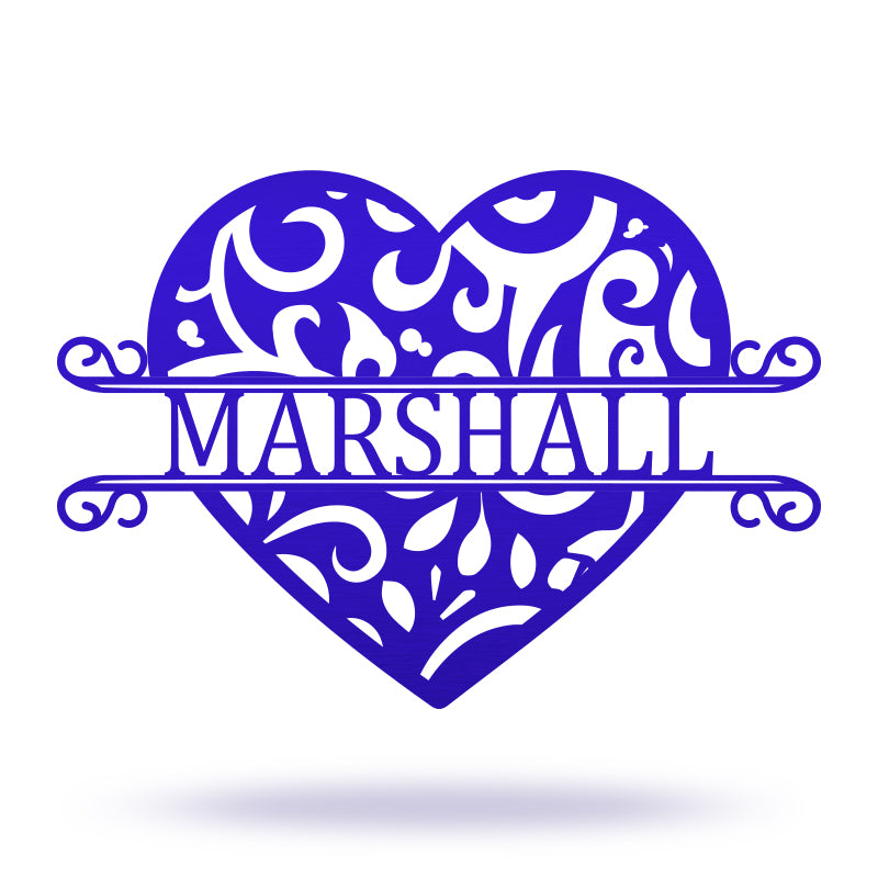 Custom Metal Heart Sign For Your Love &amp; Wedding Gift