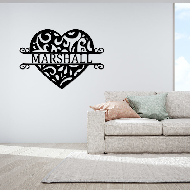 Custom Metal Heart Sign For Your Love &amp; Wedding Gift