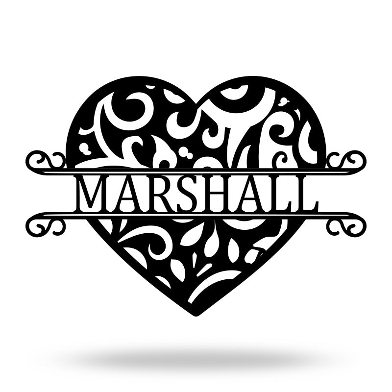 Custom Metal Heart Sign For Your Love & Wedding Gift