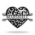 Custom Metal Heart Sign For Your Love & Wedding Gift