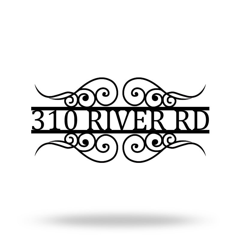 Personalized Address Metal Sign House Numbers for Housewarming Gift