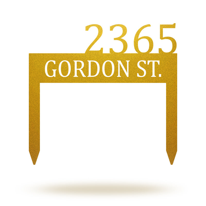 Personalized Metal Address Yard Sign House Numbers for Home