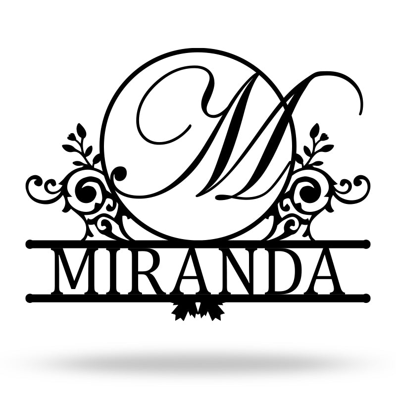 Personalized Metal Split Monogram Sign For Creative Gift,Custom Name ...