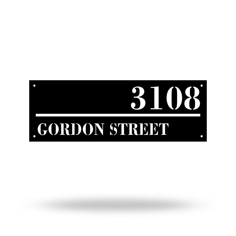 Diy Address Sign Metal House Number and Letters Signs for Yard