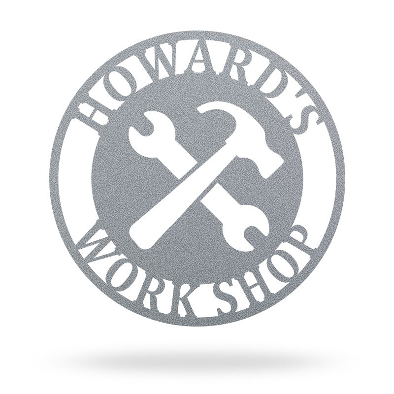 Personalized Metal Workshop Sign Metal Garage Sign