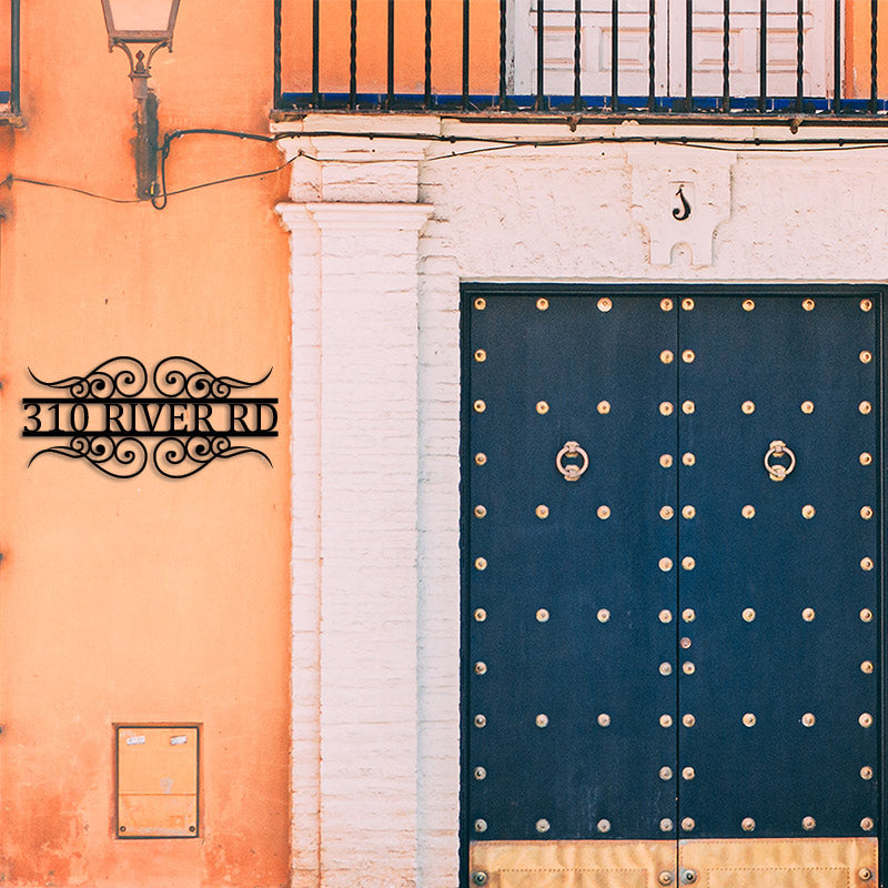 Personalized Address Metal Sign House Numbers for Housewarming Gift