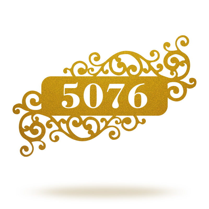 Custom Metal Address Sign Outside Plaque for House Number