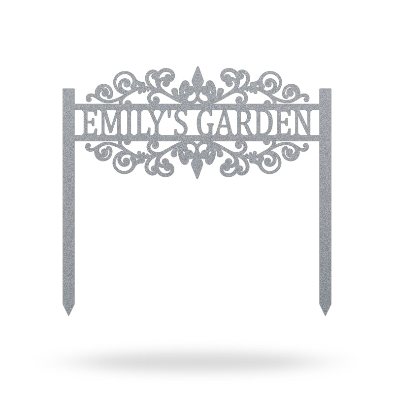 Personalized Metal Yard Garden Sign Garden Stake