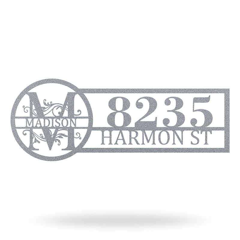 Custom Name Metal Address Sign Address Numbers for House