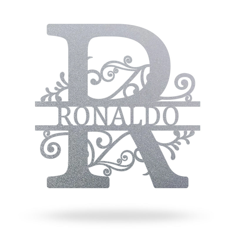 Personalized Last Name Monogram Metal Signs For Anniversary Gift