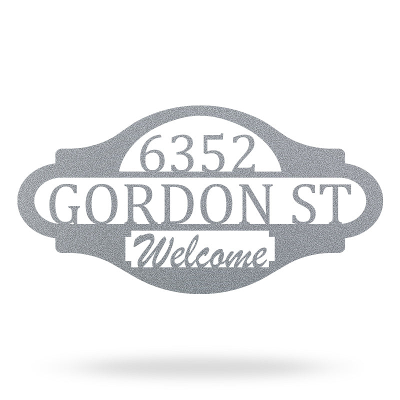 Custom Welcome Sign Address Metal Sign House Numbers
