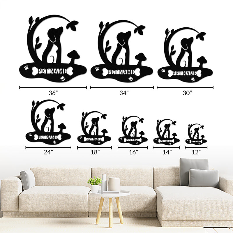 Custom Pet Dog Cat Metal Wall Sign Gift &amp; Home Decor