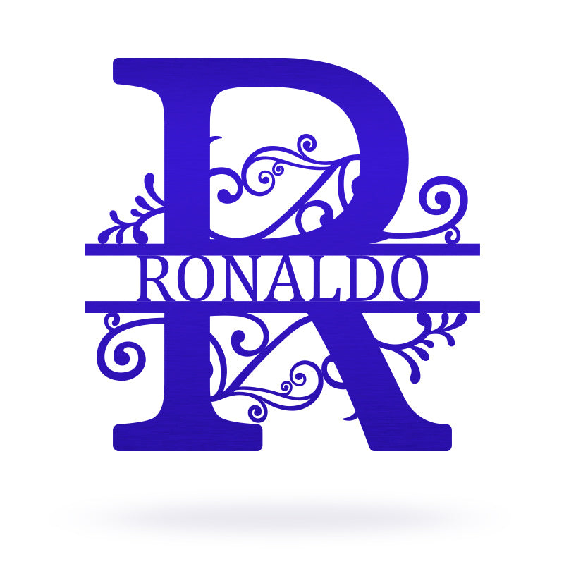 Personalized Last Name Monogram Metal Signs For Anniversary Gift