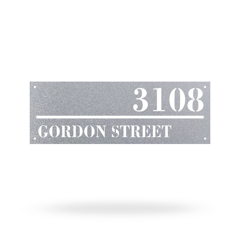Diy Address Sign Metal House Number and Letters Signs for Yard