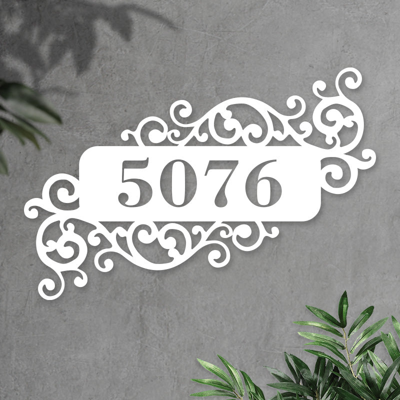 Custom Metal Address Sign Outside Plaque for House Number