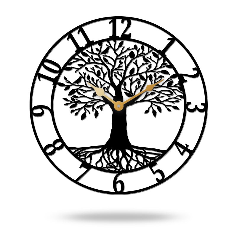 Tree Of Life Metal Wall Clock Wall decor