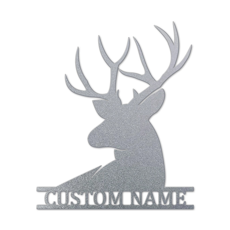 Custom Stag Metal Wall Sign Housewarming Gift Wall Art
